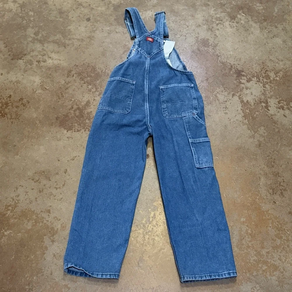 Dickies Denim Overalls - Youth Small * Farm Worn